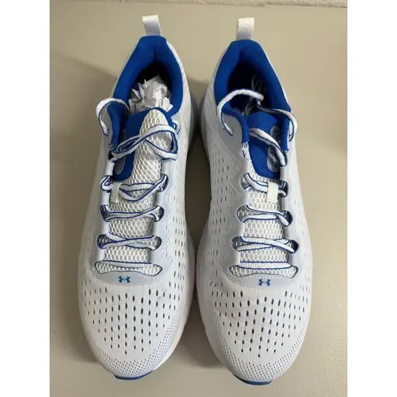 NEW Under Armour HOVR Turbulence Running Shoes Mens 13 White Blue 3025419 100
